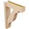 Ekena Millwork 6-in W x 20-in D x 28-in H Funston Block Rough Cedar Woodgrain TimberThane Outlooker, Primed Tan OUTUR060X20X28FST44RCPR - alternate 4